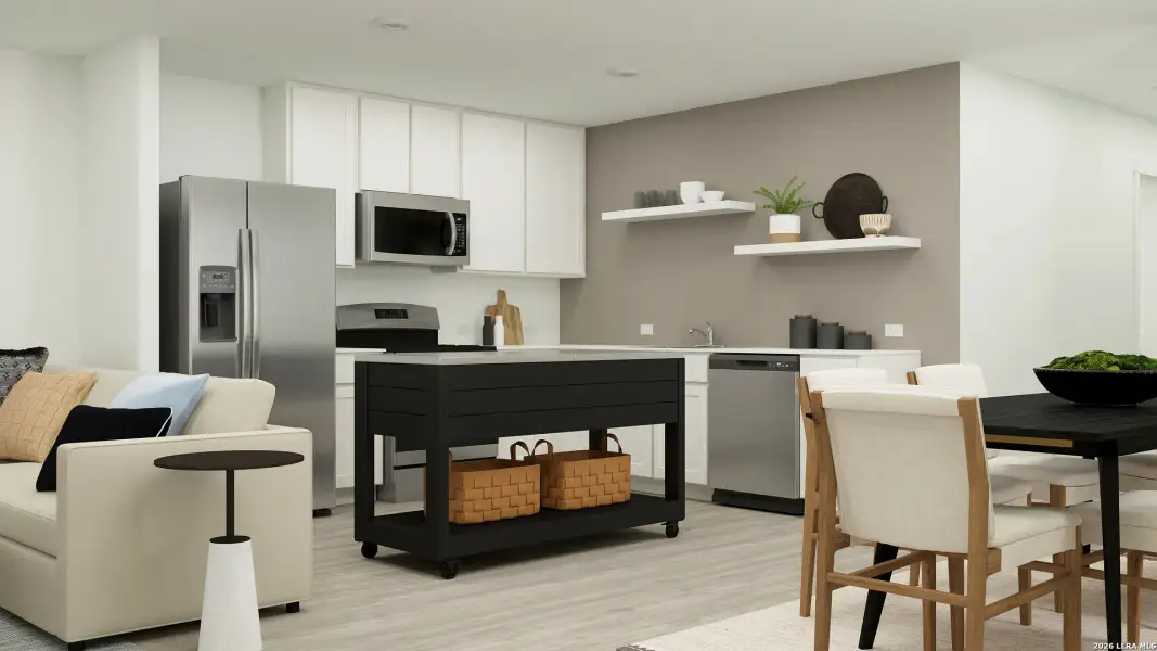 Furnished interior view inside a new home in Sapphire Grove, San Antonio (Image 16).