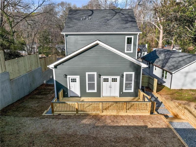 Exterior details and patio area of a home in , Atlanta (Image 30).