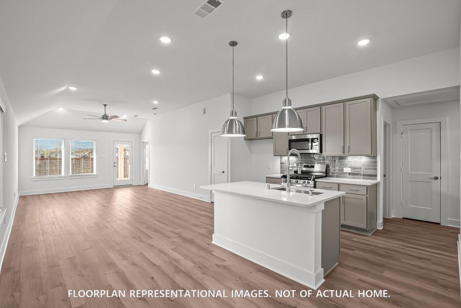 Furnished interior view inside a new home in Lone Star Landing, Montgomery (Image 7). Furnished interior view inside a new home in Lone Star Landing, Montgomery (Image 7).