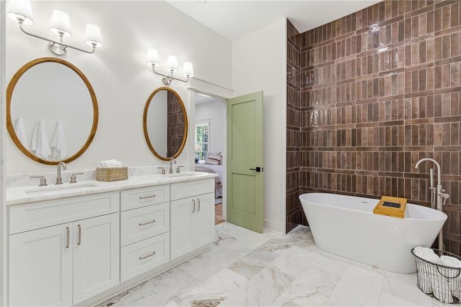 Furnished interior view inside a new home in , Marietta (Image 7).