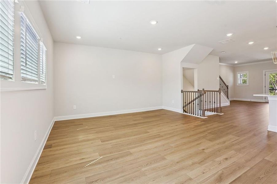 Spacious, unfurnished interior of a new home in Hemingway - Highland Series, Cumming (Image 32). Spacious, unfurnished interior of a new home in Hemingway - Highland Series, Cumming (Image 32).