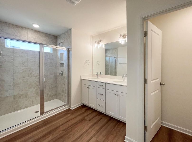Furnished interior view inside a new home in Bellevue Townhomes, Greenville (Image 10).