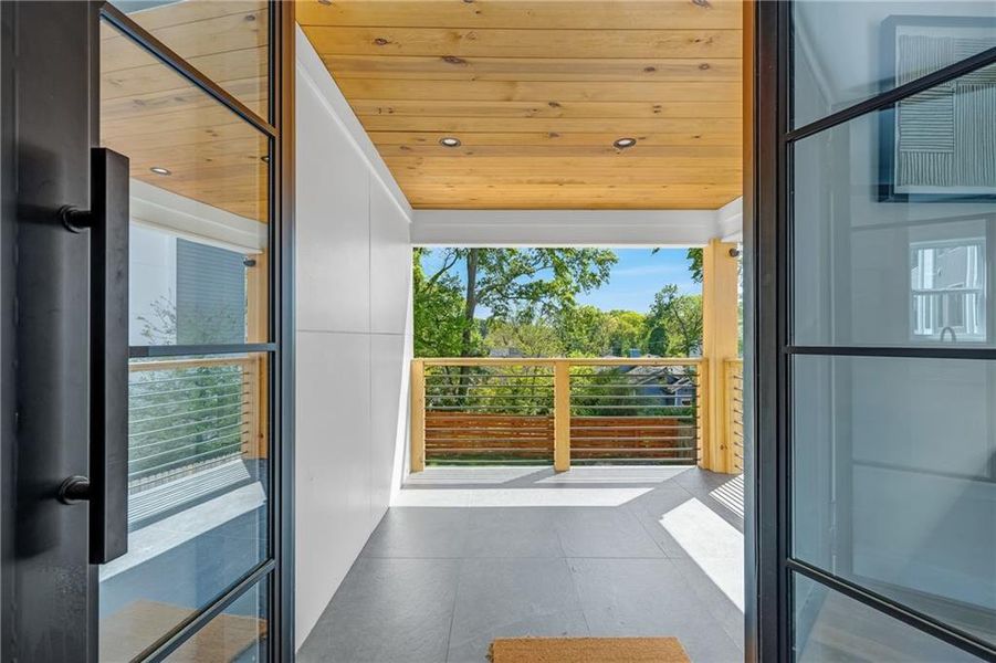 Exterior details and patio area of a home in , Atlanta (Image 29).