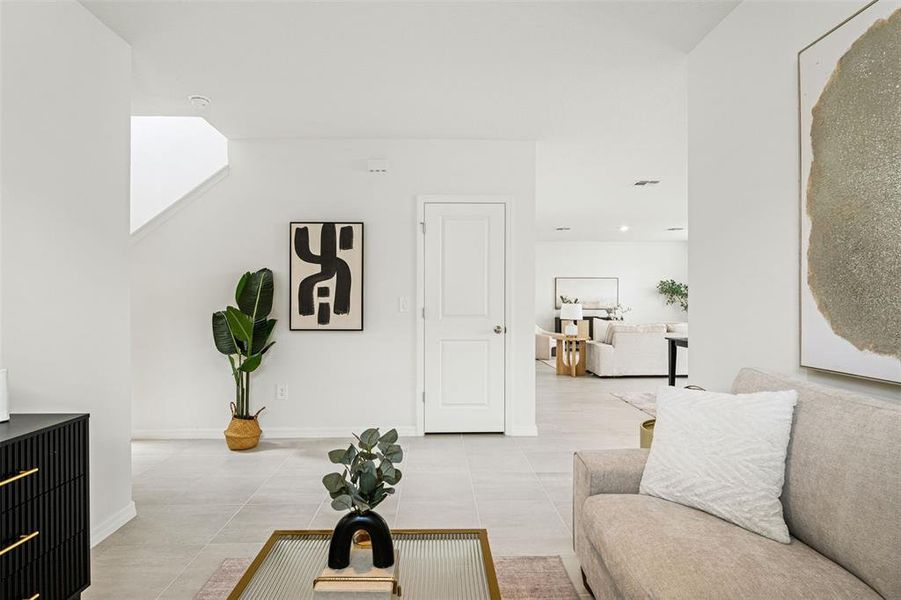Furnished interior view inside a new home in Two Rivers - Classic Series, Zephyrhills (Image 9).