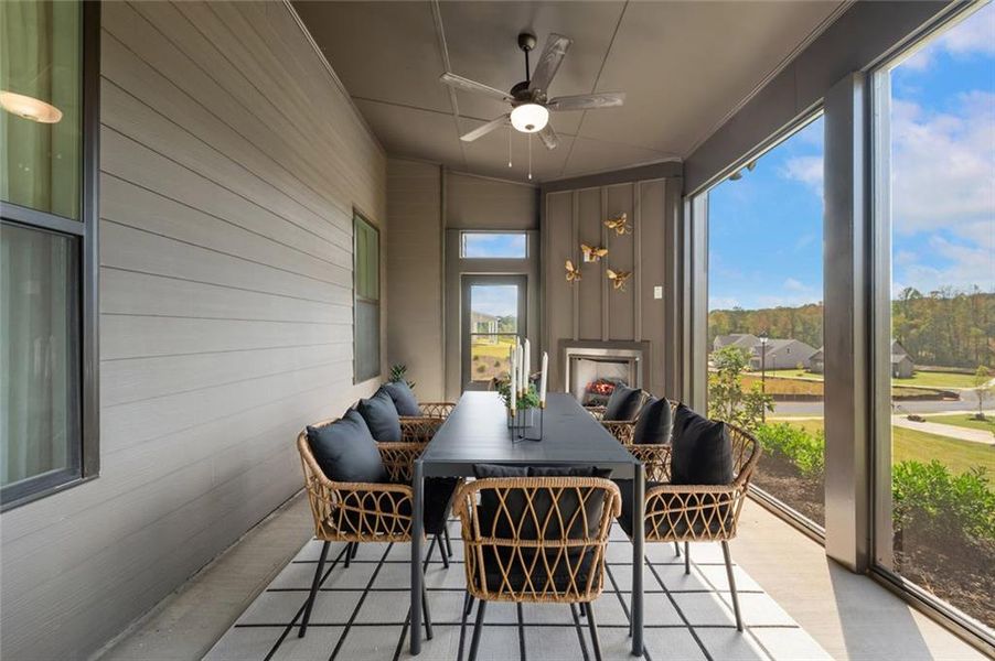 Exterior details and patio area of a home in Ponderosa Farms Manor, Gainesville (Image 2).