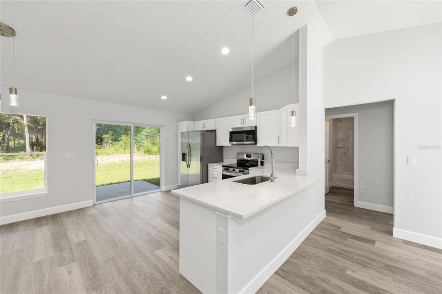 Furnished interior view inside a new home in , Dunnellon (Image 5).