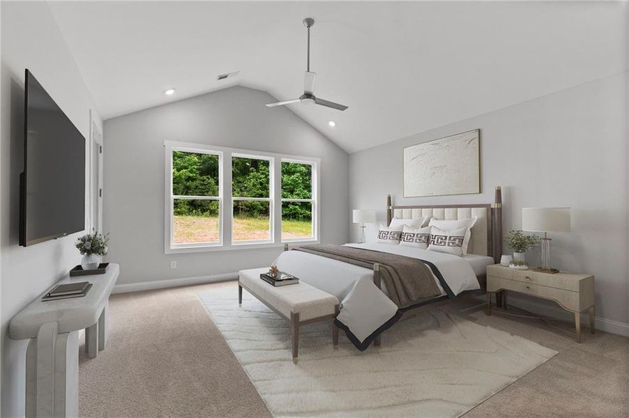 Furnished interior view inside a new home in The Meadows at Lake Circle, Buchanan (Image 17).