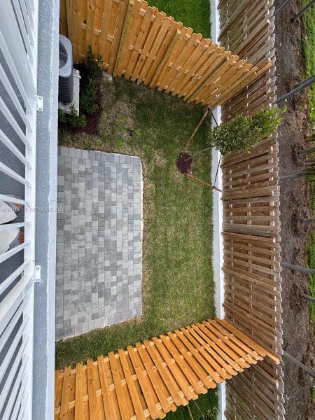 Exterior details and patio area of a home in , Homestead (Image 3). Exterior details and patio area of a home in , Homestead (Image 3).