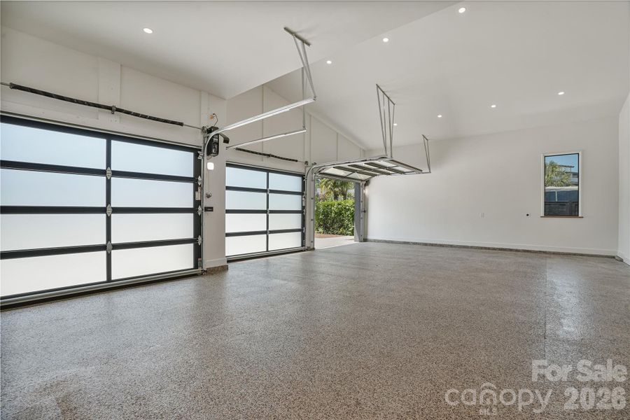 3 Car Oversized Garage w/ Epoxy Floor