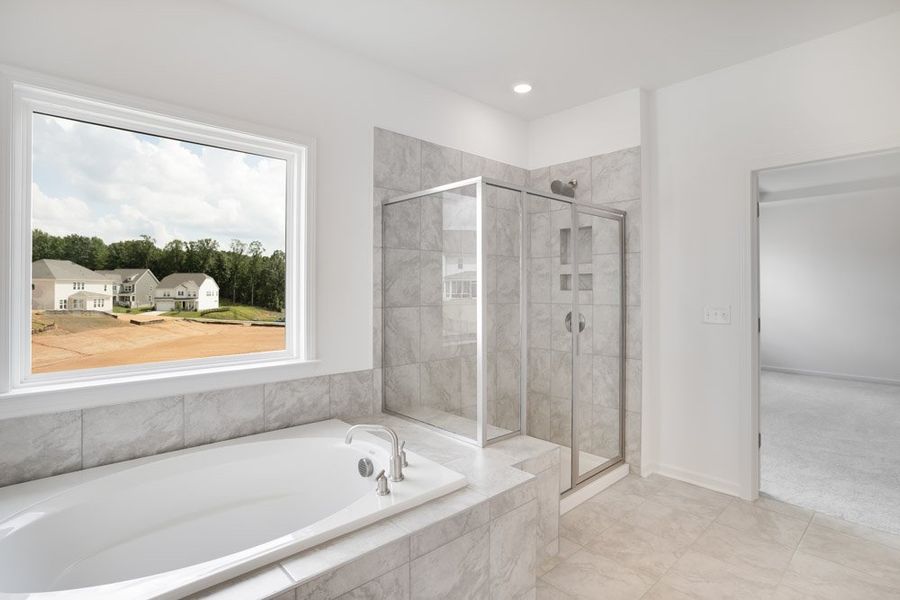 Representative furnished interior of a home built from the Leland by Taylor Morrison in Stafford at Langtree, Mooresville (Image 16).