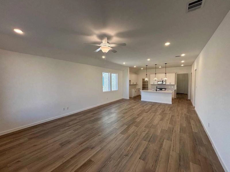 Open Kitchen-Living-Dining Room Construction Progress