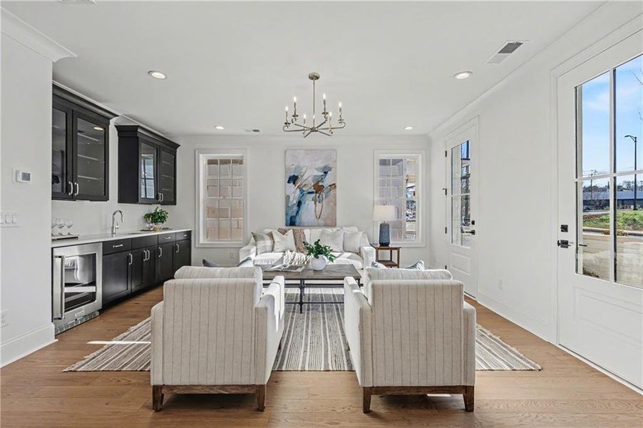 Furnished interior view inside a new home in , Alpharetta (Image 7).