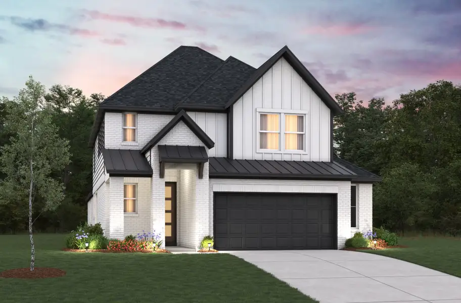 Representative exterior photo of a completed home built from the Stratford by Beazer Homes in Bridgeland, Cypress, TX (Image 2).