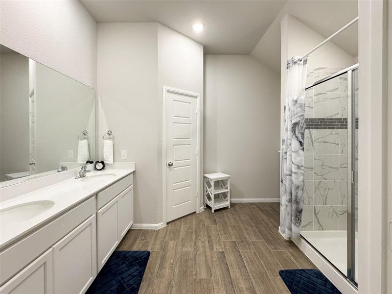 Furnished interior view inside a new home in Woodmere, Denton (Image 6). Furnished interior view inside a new home in Woodmere, Denton (Image 6).