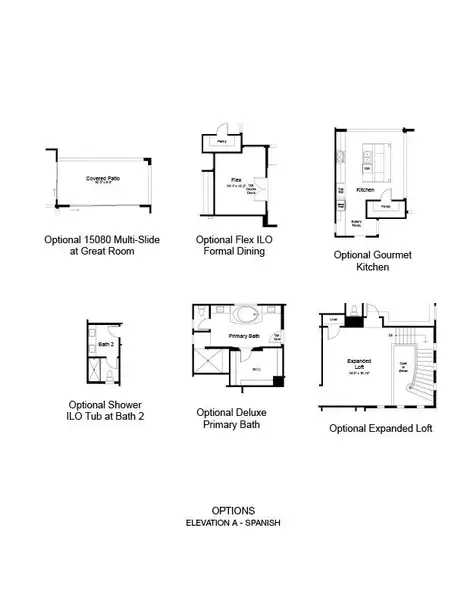2D floor plan layout of this home in Aloravita South, Peoria, AZ (Image 4).