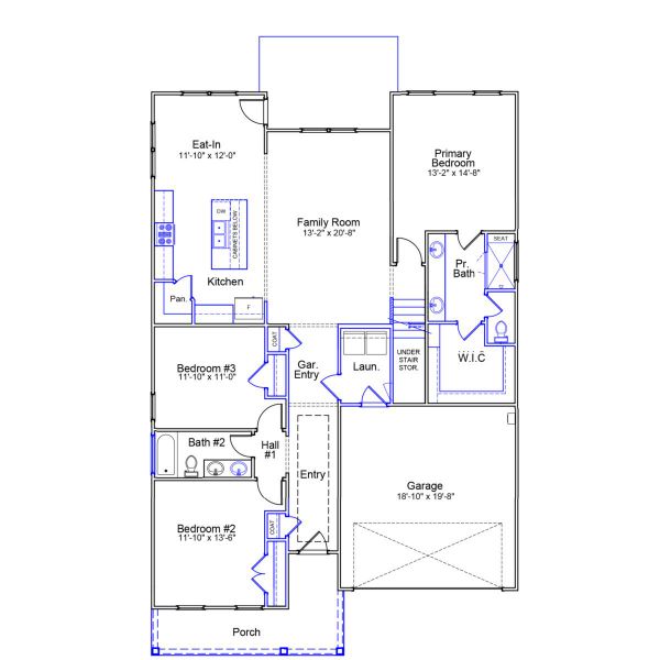 2D floor plan layout of this home in East Wynd, Hampstead, NC (Image 3). 2D floor plan layout of this home in East Wynd, Hampstead, NC (Image 3).