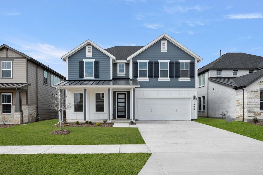 Representative exterior photo of a completed home built from the Lillian by Tri Pointe Homes in LaPrelle, Haslet, TX (Image 21).