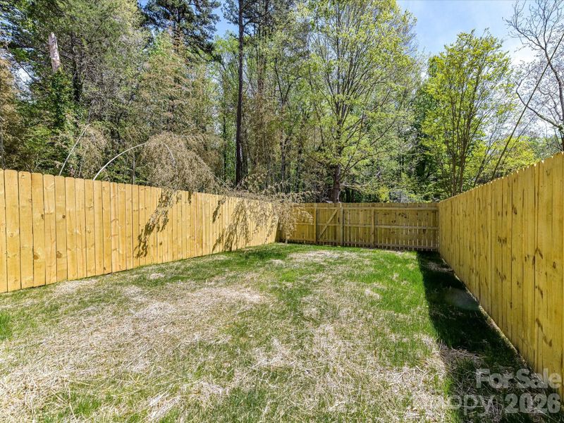 Sizeable fenced backyard offering privacy and plenty of room for outdoor entertaining, pets, or play. Sizeable fenced backyard offering privacy and plenty of room for outdoor entertaining, pets, or play.