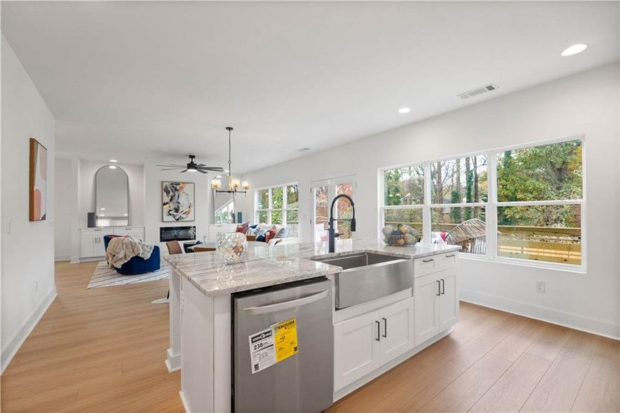 Furnished interior view inside a new home in , Atlanta (Image 15).