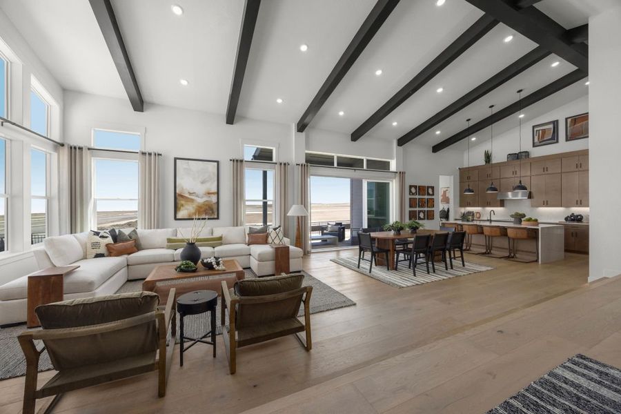 Representative furnished interior of a home built from the Plan 2483 Modeled by KB Home in Windler Starlight, Aurora (Image 5).