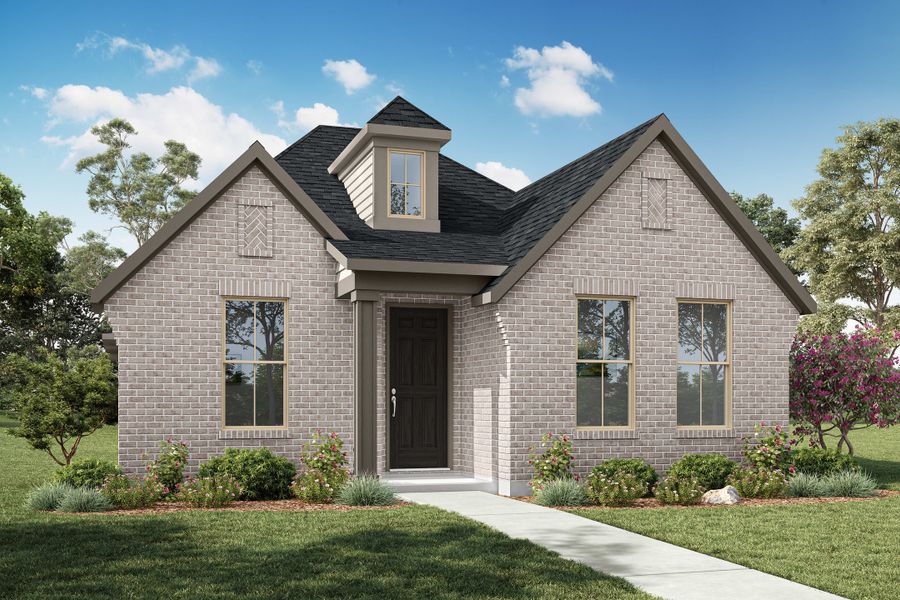 Representative exterior photo of a completed home built from the Cremello by Tri Pointe Homes in Avondale, Fate, TX (Image 2). Representative exterior photo of a completed home built from the Cremello by Tri Pointe Homes in Avondale, Fate, TX (Image 2).