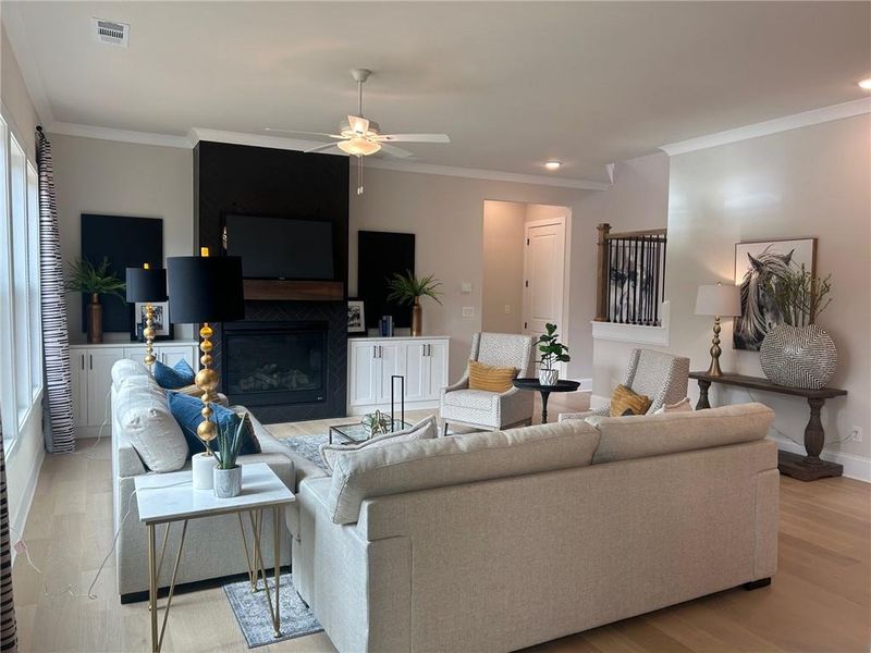 Furnished interior view inside a new home in Sierra Lake, Cumming (Image 17).