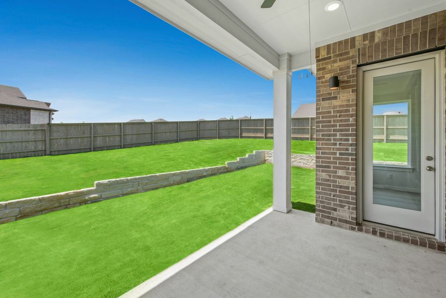 Exterior details and patio area of a home in The Colony, Bastrop (Image 21). Exterior details and patio area of a home in The Colony, Bastrop (Image 21).