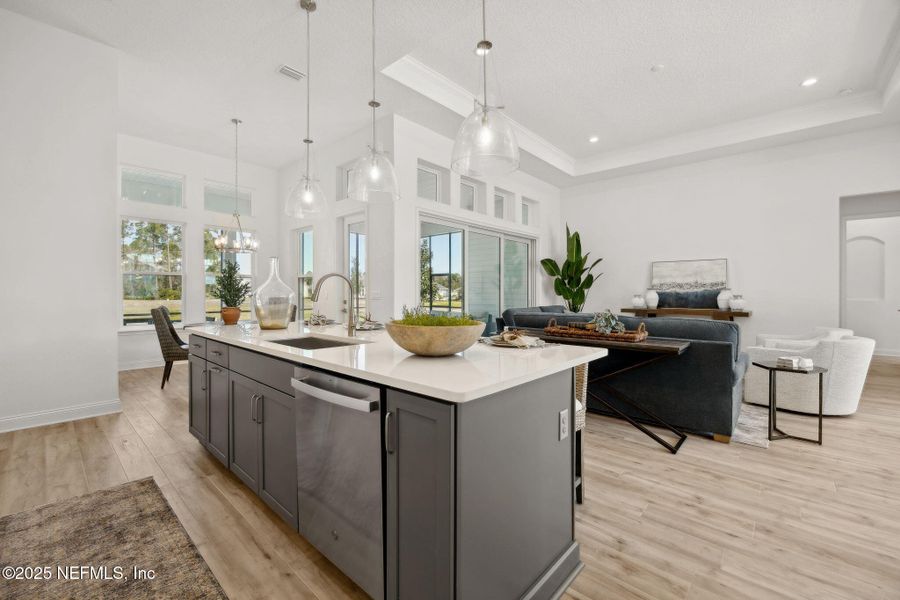 Furnished interior view inside a new home in Amelia National, Fernandina Beach (Image 19). Furnished interior view inside a new home in Amelia National, Fernandina Beach (Image 19).