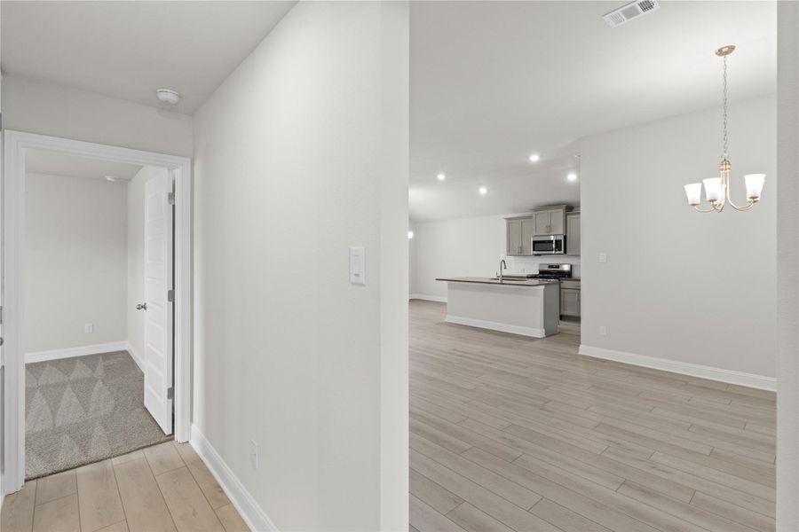 Spacious, unfurnished interior of a new home in River Ranch Trails, Dayton (Image 13). Spacious, unfurnished interior of a new home in River Ranch Trails, Dayton (Image 13).