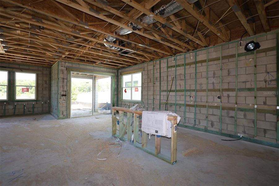 In-progress construction of a new home in Estates at Rivercrest, Sanford, FL (Image 7). In-progress construction of a new home in Estates at Rivercrest, Sanford, FL (Image 7).