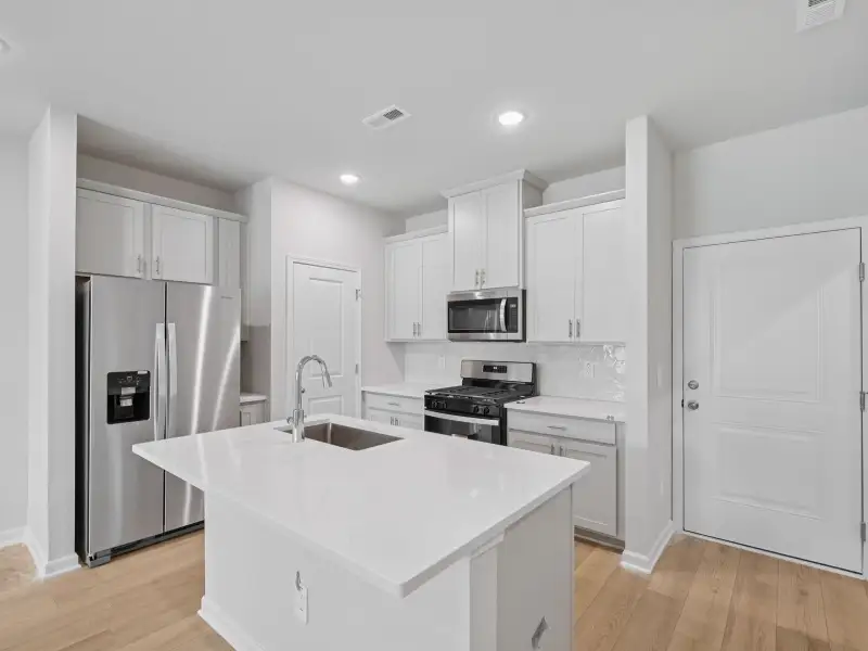 Furnished interior view inside a new home in The Rows at Buffaloe Reserve, Raleigh (Image 3).