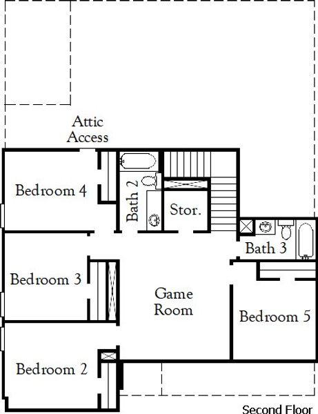 2D floor plan layout for the Howard by Coventry Homes in Hickory Ridge, San Antonio, TX (Image 4). 2D floor plan layout for the Howard by Coventry Homes in Hickory Ridge, San Antonio, TX (Image 4).