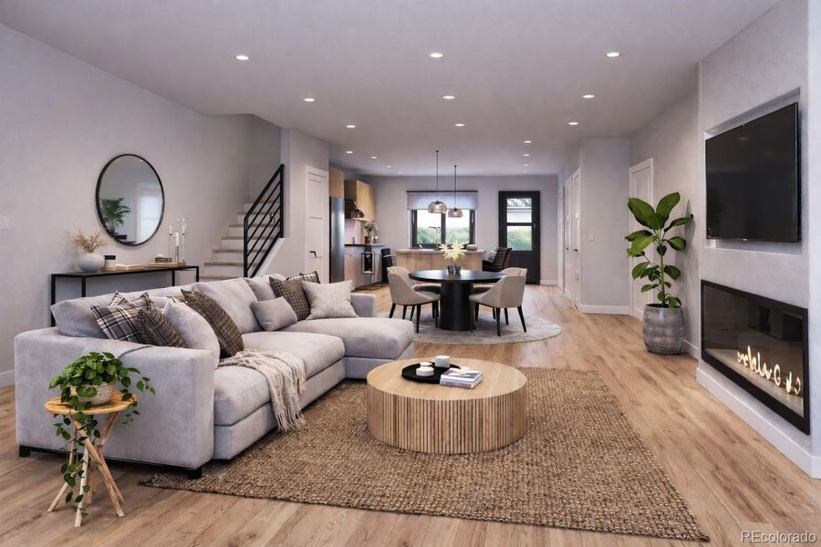 Furnished interior view inside a new home in , Wheat Ridge (Image 5).