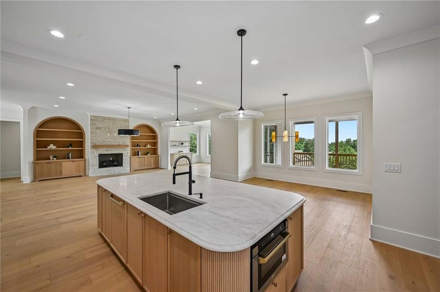 Furnished interior view inside a new home in , Buford (Image 12).