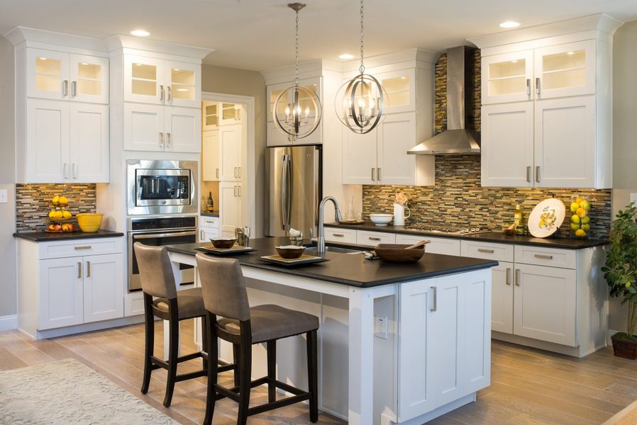 Representative furnished interior of a home built from the Manchester by Keystone Custom Homes in Preserve at Mayes Meadow, Cornelius (Image 7).