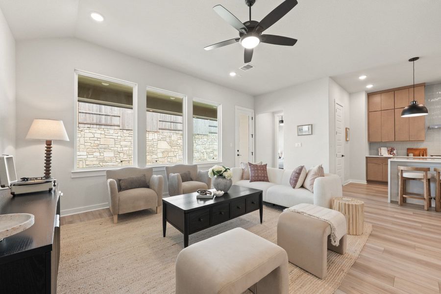 Furnished interior view inside a new home in Lariat, Liberty Hill (Image 12).