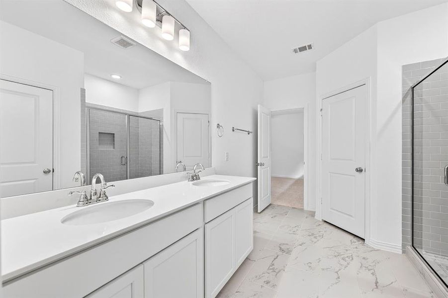 Furnished interior view inside a new home in Tarrytown, Crowley (Image 9).