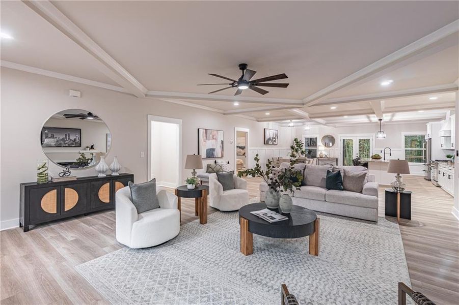 Furnished interior view inside a new home in , Braselton (Image 6).