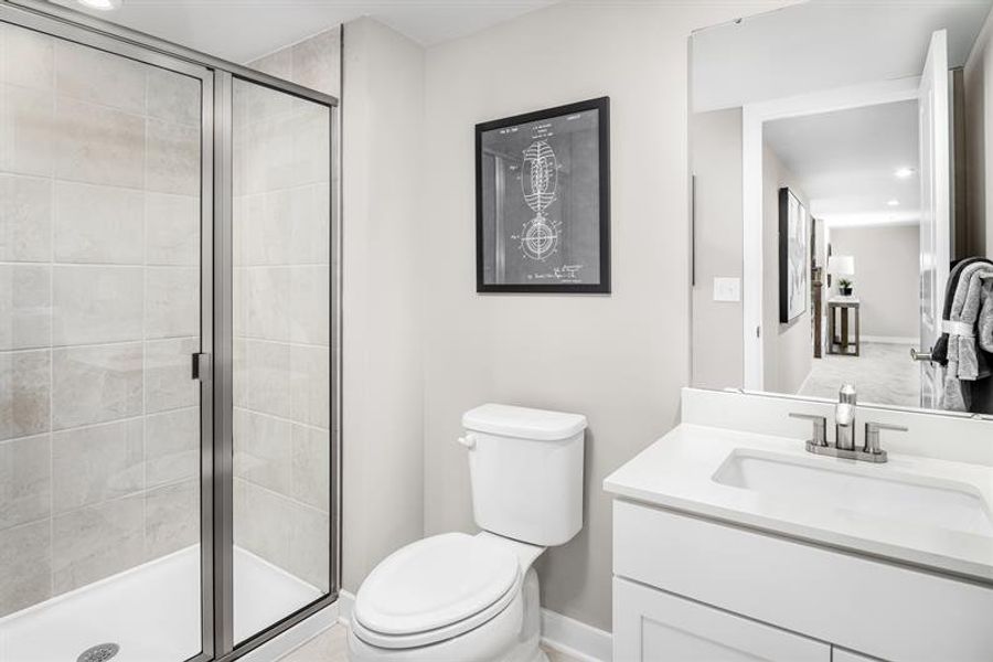 Representative furnished interior of a home built from the Columbia by Ryan Homes in Crystal Falls, Dawsonville (Image 24).
