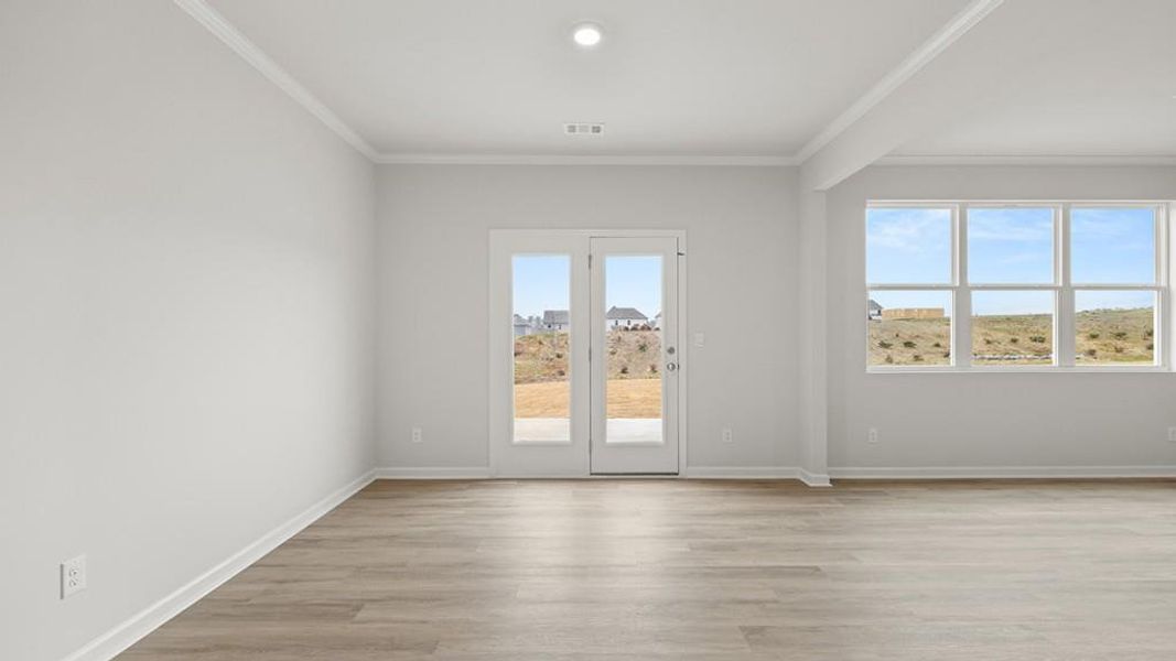 Spacious, unfurnished interior of a new home in Hamptons at Riverwood South, Dallas (Image 30).