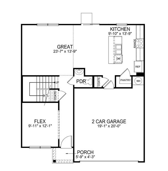2D floor plan layout of this home in Harrier Point, Woodruff, SC (Image 5). 2D floor plan layout of this home in Harrier Point, Woodruff, SC (Image 5).