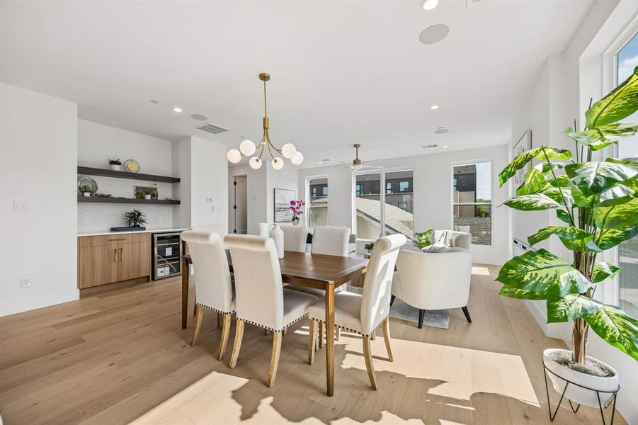 Furnished interior view inside a new home in , Dallas (Image 7). Furnished interior view inside a new home in , Dallas (Image 7).