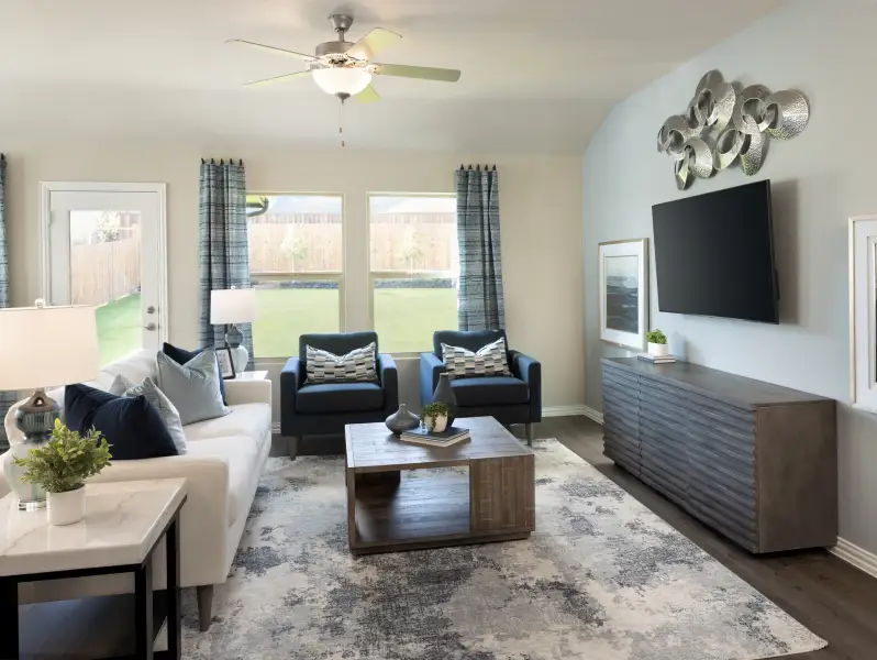 Furnished interior view inside a new home in Westmoor, Sherman (Image 8).
