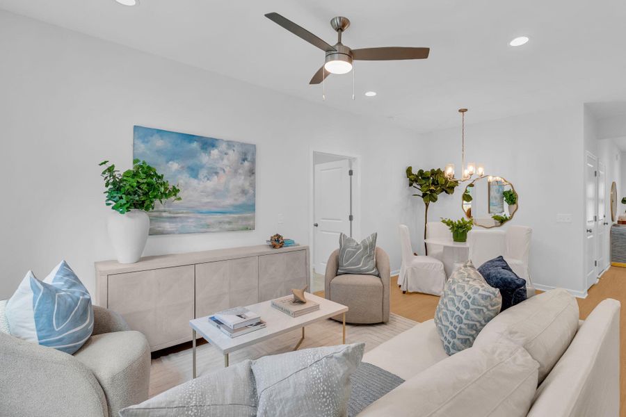 Furnished interior view inside a new home in , Summerville (Image 7). Furnished interior view inside a new home in , Summerville (Image 7).