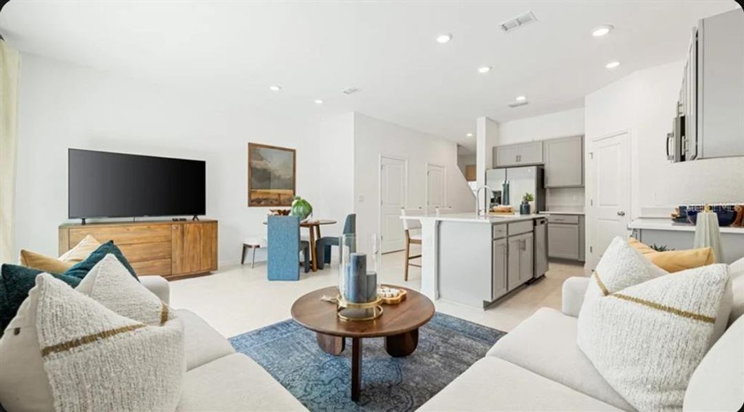 Furnished interior view inside a new home in The Towns at Tiburon, Nokomis (Image 8). Furnished interior view inside a new home in The Towns at Tiburon, Nokomis (Image 8).