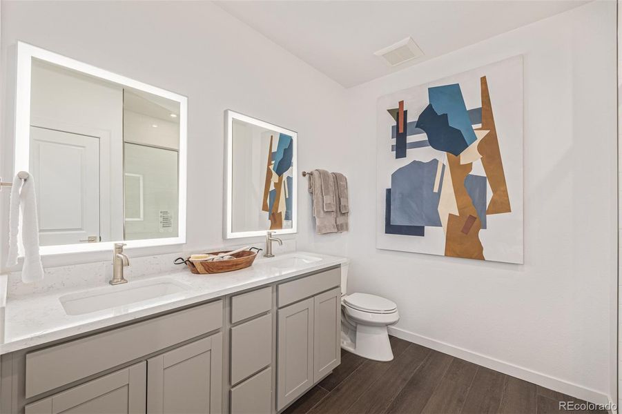 Furnished interior view inside a new home in The Scene at Sloan's Lake, Denver (Image 27).