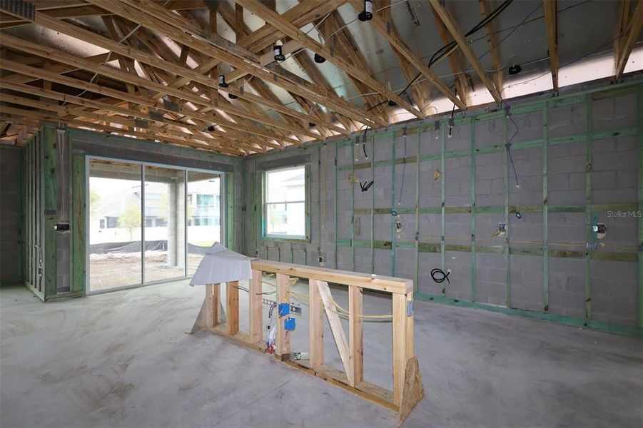 In-progress construction of a new home in Ravencliffe, Oviedo, FL (Image 4).