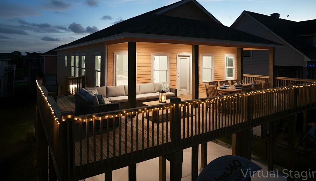 Exterior details and patio area of a home in , Bolivar Peninsula (Image 25).