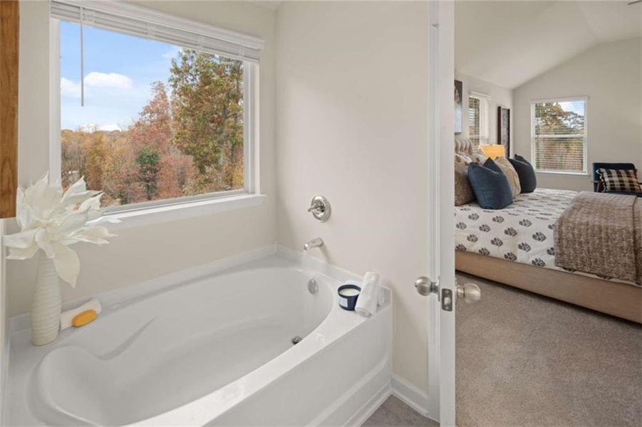 Furnished interior view inside a new home in Hillbrooke Preserve, Conyers (Image 32).