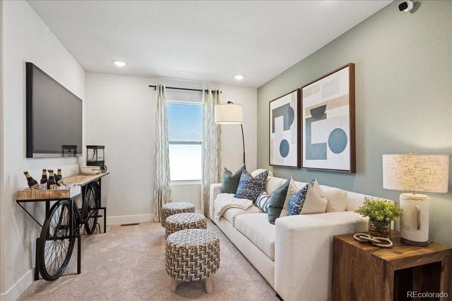 Furnished interior view inside a new home in Coyote Creek, Fort Lupton (Image 5). Furnished interior view inside a new home in Coyote Creek, Fort Lupton (Image 5).